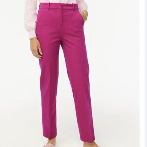 J. Crew Kallie straight‎ leg Pant in Vivid Pink 14
